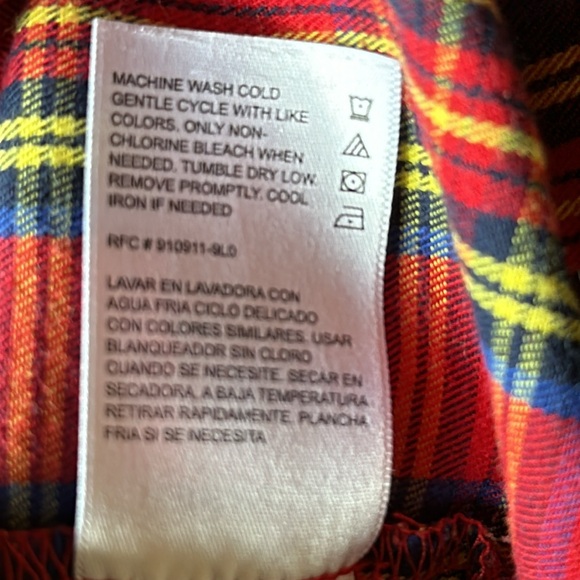 Wrangler 3T Striped and Squares Flannel Button Down Shirt. - Picture 5 of 10